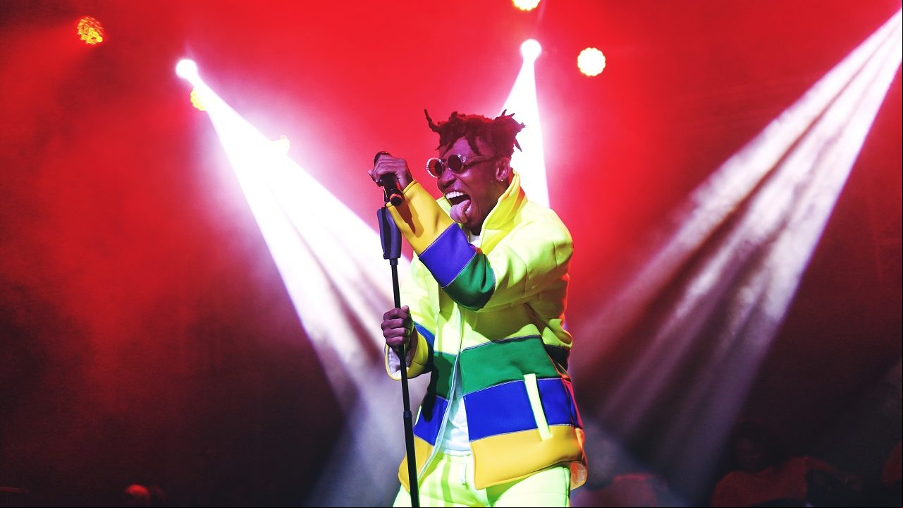 Picture of Mayorkun Performing on Stage
